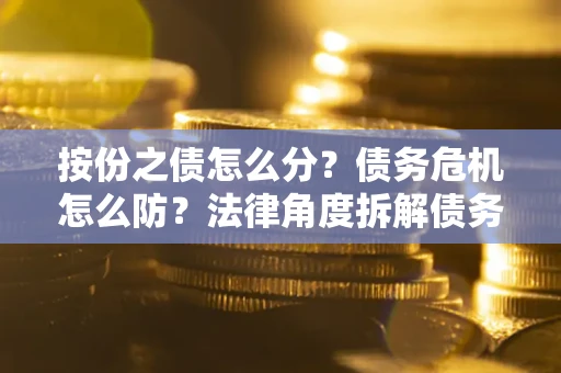 武汉按份之债怎么分？债务危机怎么防？法律角度拆解债务分配与风险自保指南