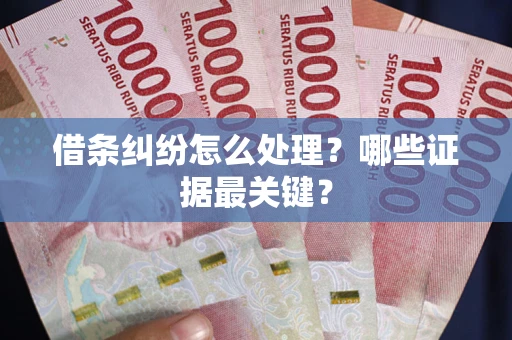 武汉借条纠纷怎么处理？哪些证据最关键？