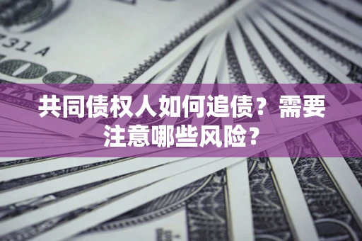 武汉共同债权人如何追债？需要注意哪些风险？