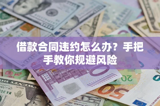 武汉借款合同违约怎么办？手把手教你规避风险