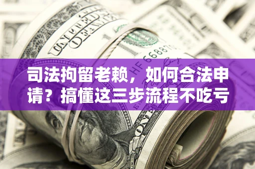 武汉司法拘留老赖，如何合法申请？搞懂这三步流程不吃亏！