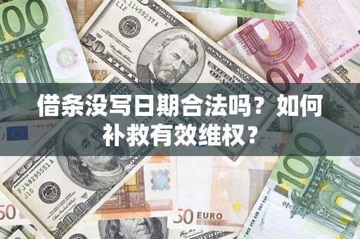 武汉借条没写日期合法吗？如何补救有效维权？