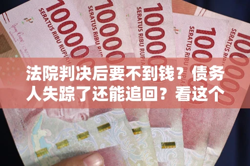 武汉法院判决后要不到钱？债务人失踪了还能追回？看这个方法！