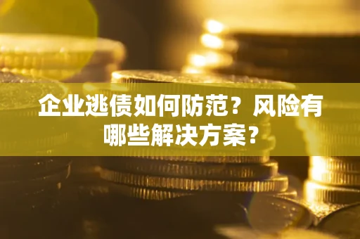 武汉企业逃债如何防范？风险有哪些解决方案？