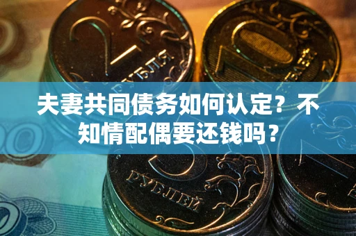 武汉夫妻共同债务如何认定？不知情配偶要还钱吗？