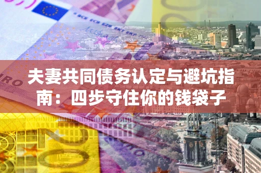 武汉夫妻共同债务认定与避坑指南：四步守住你的钱袋子