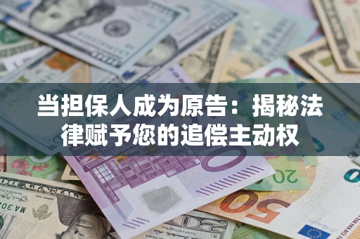 武汉当担保人成为原告：揭秘法律赋予您的追偿主动权