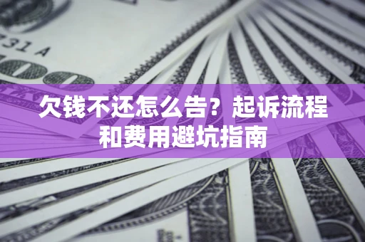 武汉欠钱不还怎么告?起诉流程和费用避坑指南 武汉欠钱不还怎么告?起诉流程和费用避坑指南