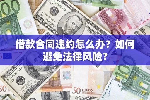 武汉借款合同违约怎么办？如何避免法律风险？