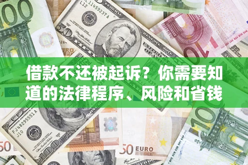 武汉借款不还被起诉？你需要知道的法律程序、风险和省钱技巧